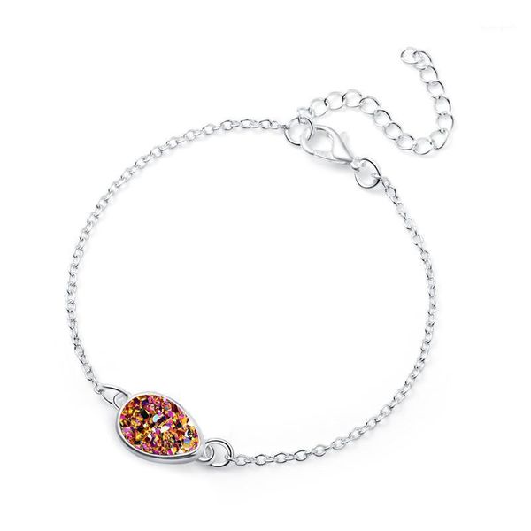 charm bracelets natural druzy stone bracelet bangle jewelry with silver color water drop shaped friendship for women gift1, Golden;silver
charm bracelets natural druzy stone bracelet bangle jewelry with silver color water drop shaped friendship for women gift1, Golden;silver