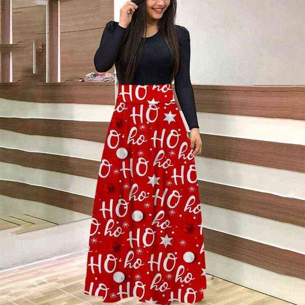 autumn long sleeve patchwork loose maxi dresses women christmas dress fashion letter snowflake printed boho long dress vestidos y1204, Black;gray
autumn long sleeve patchwork loose maxi dresses women christmas dress fashion letter snowflake printed boho long dress vestidos y1204, Black;gray
