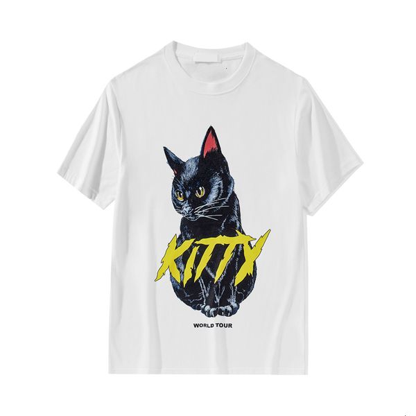 2021 summer new cartoon cat printed men's and women's fashion cotton comfortable short sleeve t-shirt 7e06, White;black
2021 summer new cartoon cat printed men's and women's fashion cotton comfortable short sleeve t-shirt 7e06, White;black