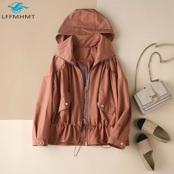 2021 new women spring autumn fashion long sleeve black hooded coat office lady casual korean style short jacket female e10e
2021 new women spring autumn fashion long sleeve black hooded coat office lady casual korean style short jacket female e10e