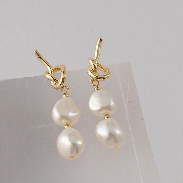 dangle & chandelier peri'sbox 2 natural pearls link drop earring knotted hollow baroque pearl hanging earrings elegant trendy vintage, Silver
dangle & chandelier peri'sbox 2 natural pearls link drop earring knotted hollow baroque pearl hanging earrings elegant trendy vintage, Silver