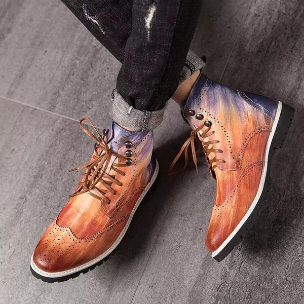 dress shoes men male man formal plus size ankle boots mens business driving vintage zapatos de hombres personlizar m0568, Black
dress shoes men male man formal plus size ankle boots mens business driving vintage zapatos de hombres personlizar m0568, Black