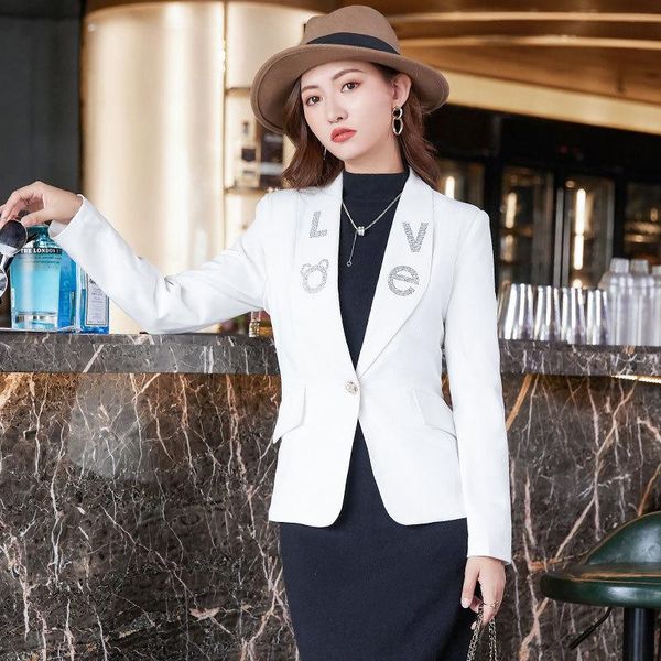 women's suits & blazers fashion styles elegant jackets coat for women spring autumn long sleeve blazer business professional outwear b, White;black
women's suits & blazers fashion styles elegant jackets coat for women spring autumn long sleeve blazer business professional outwear b, White;black