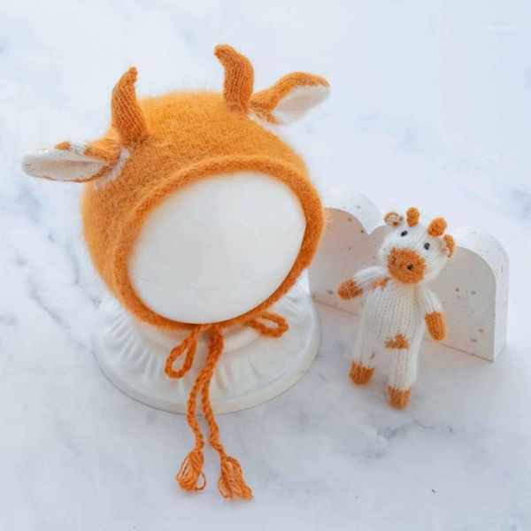 handmade born pography prop cow hat po toy stuff animal doll set knitting baby bonnets for studio shooting ,#p25241, Yellow
handmade born pography prop cow hat po toy stuff animal doll set knitting baby bonnets for studio shooting ,#p25241, Yellow
