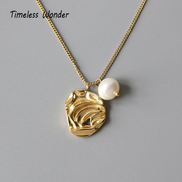 chokers timeless wonder titanium geo natural pearl charm necklace women stainless steel jewelry kpop goth boho designer ins 2027, Golden;silver
chokers timeless wonder titanium geo natural pearl charm necklace women stainless steel jewelry kpop goth boho designer ins 2027, Golden;silver