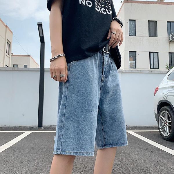 men's jeans 2021 summer thin denim shorts loose korean fashion ripped pants casual five-point beach solid col, Blue
men's jeans 2021 summer thin denim shorts loose korean fashion ripped pants casual five-point beach solid col, Blue