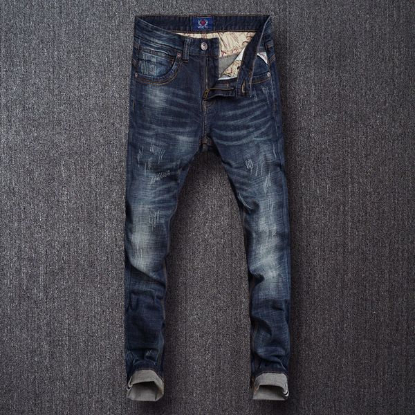 2021 new fashion classical dark blue slim fit vintage denim pants ripped homme brand design streetwear hip hop jeans men 6ffs
2021 new fashion classical dark blue slim fit vintage denim pants ripped homme brand design streetwear hip hop jeans men 6ffs