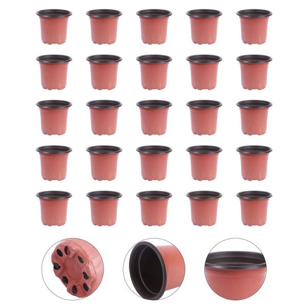 planters & pots 50pcs flowerpot creative breathable flower pot succulents basin - diameter 100mm (brown)
planters & pots 50pcs flowerpot creative breathable flower pot succulents basin - diameter 100mm (brown)