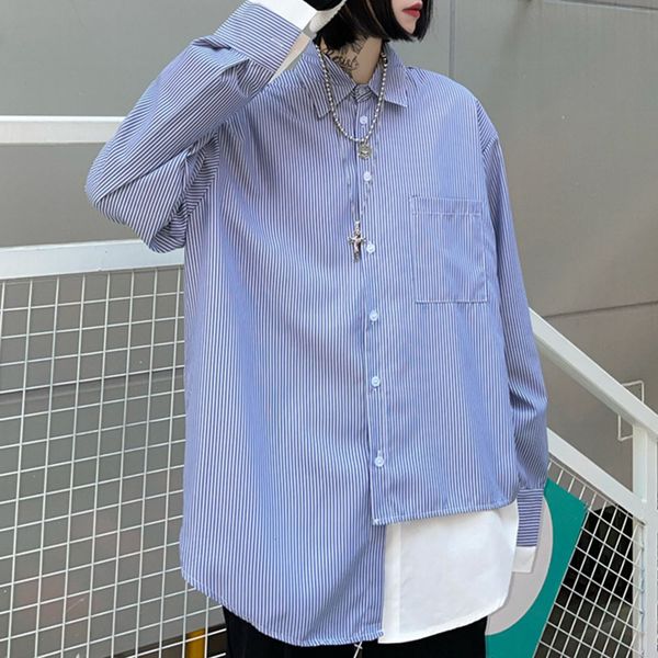 new japan style blouse korean spring fashion casual irregular stripe fake two single-breasted lapel sleeve 2021 4ug3, White
new japan style blouse korean spring fashion casual irregular stripe fake two single-breasted lapel sleeve 2021 4ug3, White