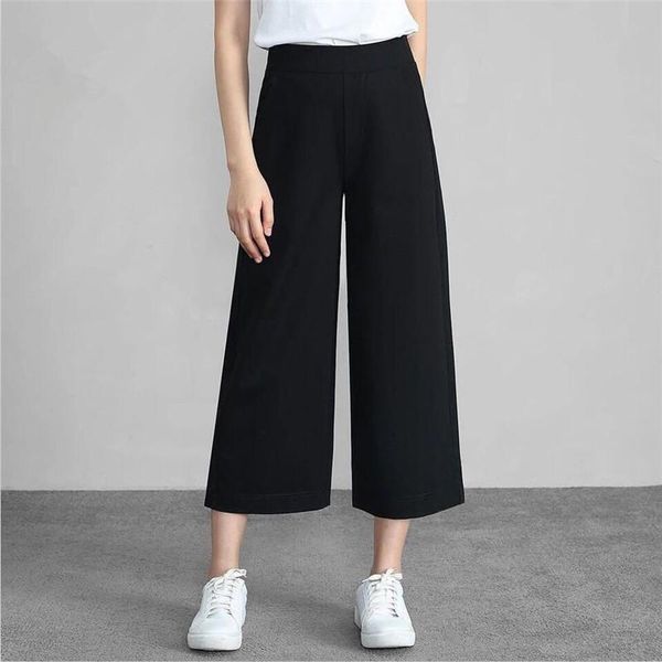 women's pants & capris 2021 women summer autumn chiffon wide leg large size straight ankle-length office lady solid loose trousers, Black;white
women's pants & capris 2021 women summer autumn chiffon wide leg large size straight ankle-length office lady solid loose trousers, Black;white