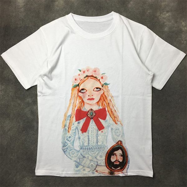 fashion mens t shirt 2020 famous street girl print polos short sleeve t shirts 20ss men women couples stylist tee, White;black
fashion mens t shirt 2020 famous street girl print polos short sleeve t shirts 20ss men women couples stylist tee, White;black