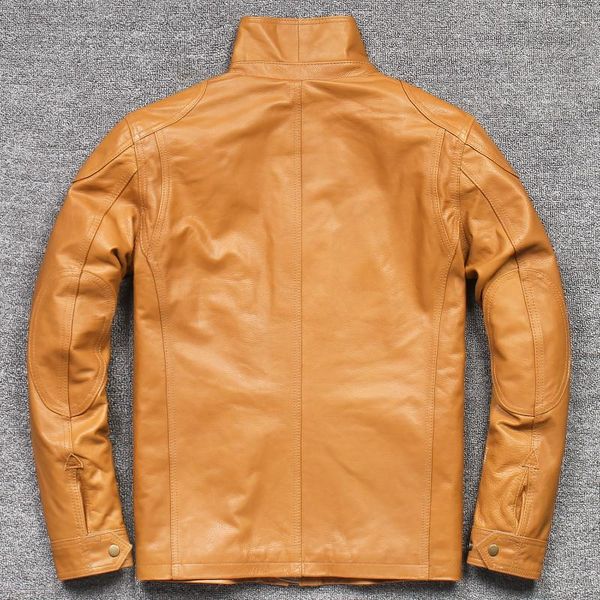 men's leather & faux 2021 yellow safari style genuine jacket men four pockets plus size 4xl real natural cowhide spring slim fit male c, Black
men's leather & faux 2021 yellow safari style genuine jacket men four pockets plus size 4xl real natural cowhide spring slim fit male c, Black
