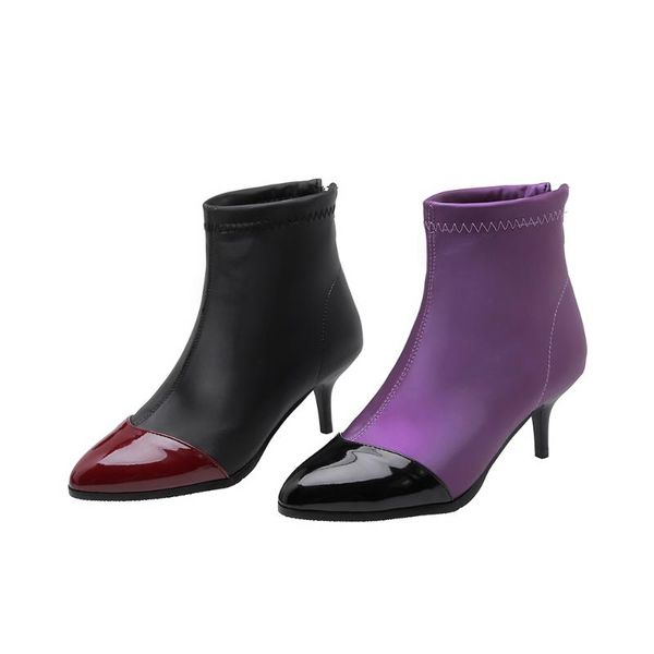 boots big size 34-48 2021 spring & autumn fashion women mixed colors thin heel ankle riding 2, Black
boots big size 34-48 2021 spring & autumn fashion women mixed colors thin heel ankle riding 2, Black