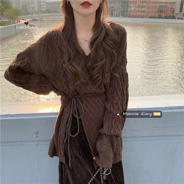 retro lazy wind long-sleeved linen flower color pullover sweater coat 2021 new autumn women's loose sweaterfashion a6so, White;black
retro lazy wind long-sleeved linen flower color pullover sweater coat 2021 new autumn women's loose sweaterfashion a6so, White;black
