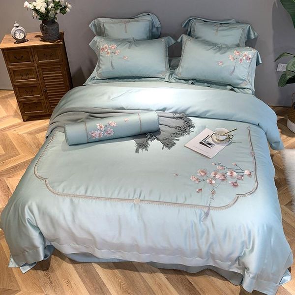bedding sets 600tc luxury tencel set floral embroidered duvet cover flat sheet printed bedclothes /king size bed 4pcs
bedding sets 600tc luxury tencel set floral embroidered duvet cover flat sheet printed bedclothes /king size bed 4pcs