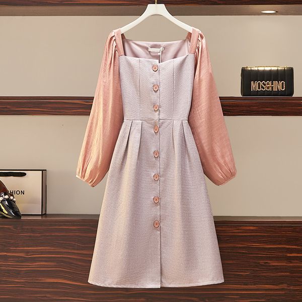plus female vintage 90s elegant dress purple 2021 new puff long square sleeve single breasted party clothes xa33, Black;gray
plus female vintage 90s elegant dress purple 2021 new puff long square sleeve single breasted party clothes xa33, Black;gray