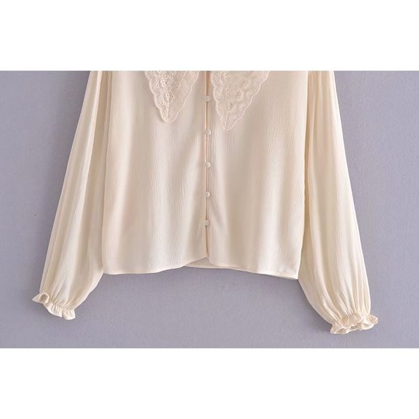 2021 new beige lace neck blouse women spring logn sleeve sweet blouses p blusas mujer rp4d, White
2021 new beige lace neck blouse women spring logn sleeve sweet blouses p blusas mujer rp4d, White