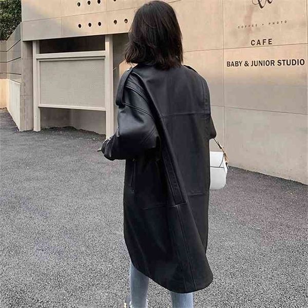 nerazzurri oversized black spring womens jacket long sleeve drop shoulder zipper plus size loose faux leather coat
nerazzurri oversized black spring womens jacket long sleeve drop shoulder zipper plus size loose faux leather coat