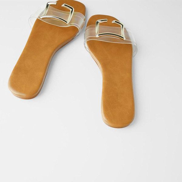 2021 summer flat women's shoes metal squar buckle outer wear casual flat heel women's slippers, Black
2021 summer flat women's shoes metal squar buckle outer wear casual flat heel women's slippers, Black