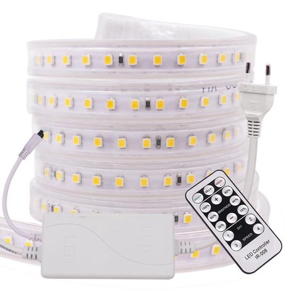 220v led strip dimmable smd2835 120leds/m adjustable brightness waterproof led tape light with remote outdoor flexible light
220v led strip dimmable smd2835 120leds/m adjustable brightness waterproof led tape light with remote outdoor flexible light