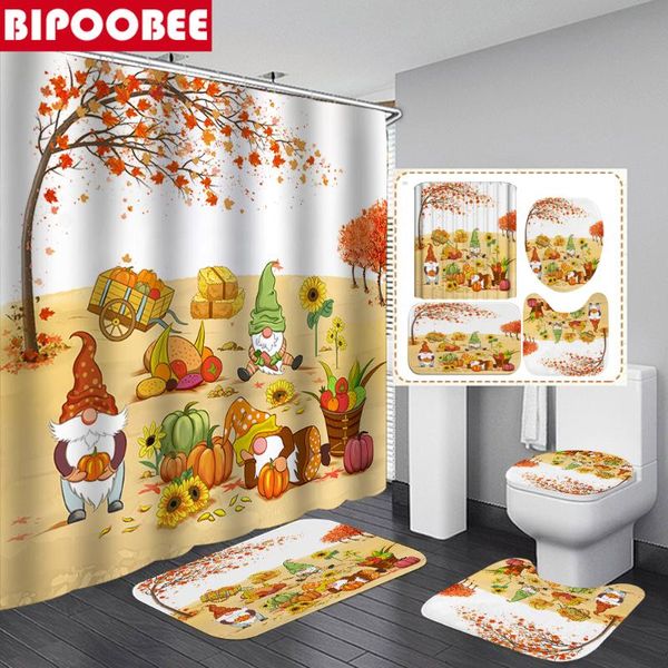 shower curtains gnomes pumpkins sunflower bathroom set autumn curtain with hooks bath mats rugs toilet lid cover floor non-slip carpet
shower curtains gnomes pumpkins sunflower bathroom set autumn curtain with hooks bath mats rugs toilet lid cover floor non-slip carpet