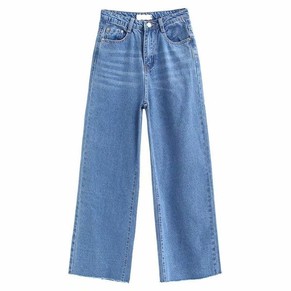 women's jeans autumn and winter european american style retro fashion high waist solid color casual edging wide leg women, Blue
women's jeans autumn and winter european american style retro fashion high waist solid color casual edging wide leg women, Blue