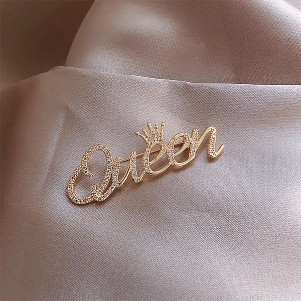 pins, brooches real gold plating gem crown english letter brooch south korea dongdaemun personality design net red jewelry accessories femal, Gray
pins, brooches real gold plating gem crown english letter brooch south korea dongdaemun personality design net red jewelry accessories femal, Gray