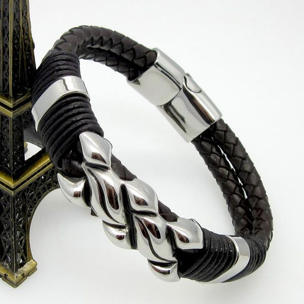 charm bracelets leather bracelet men women handmade braid genuine wrap flame grain bangles jewelry, Golden;silver
charm bracelets leather bracelet men women handmade braid genuine wrap flame grain bangles jewelry, Golden;silver