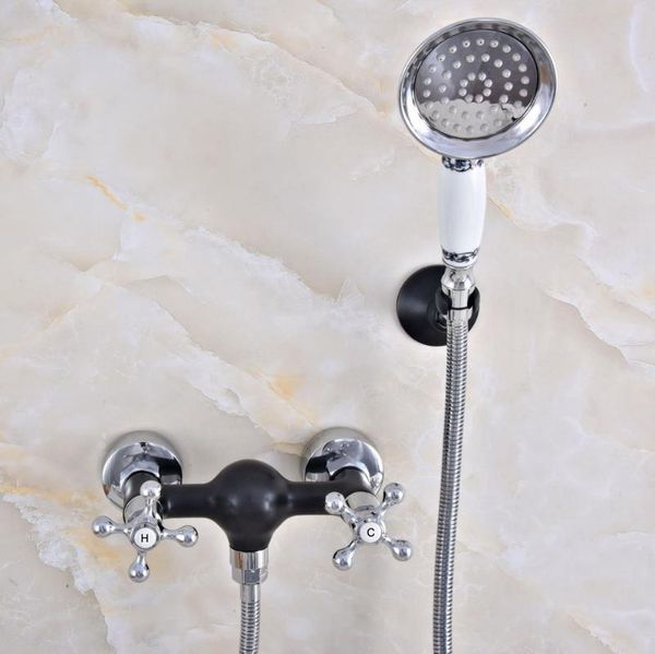 polished chrome black oil rubbed bronze wall mounted bathroom hand held shower head faucet set bath mixer tap mna639
polished chrome black oil rubbed bronze wall mounted bathroom hand held shower head faucet set bath mixer tap mna639