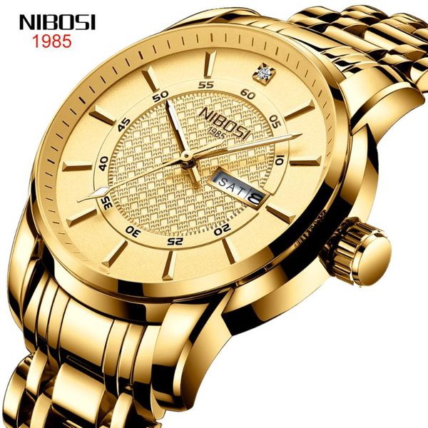 wristwatches nibosi fashion men calendar week 30m waterproof luminous hands quartz watch stainless steel gold watches relogio masculino, Slivery;brown
wristwatches nibosi fashion men calendar week 30m waterproof luminous hands quartz watch stainless steel gold watches relogio masculino, Slivery;brown