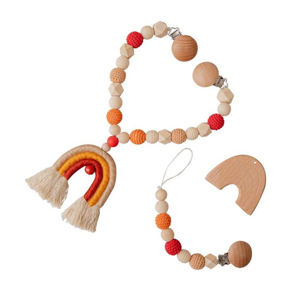 3 pcs/set rainbow tassel baby stroller hanging pendant wooden pacifier chain baby crochet beads gym frame educational toy
3 pcs/set rainbow tassel baby stroller hanging pendant wooden pacifier chain baby crochet beads gym frame educational toy
