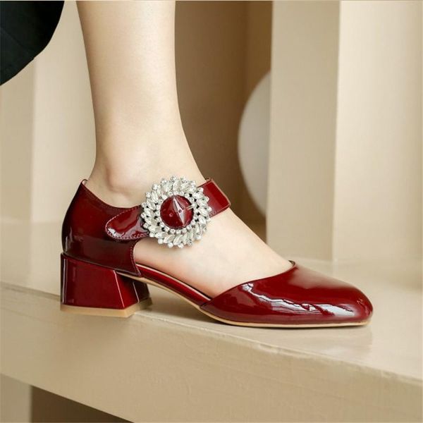 dress shoes crystal women mary janes high heels patent leather summer pumps comfortable ladies, Black
dress shoes crystal women mary janes high heels patent leather summer pumps comfortable ladies, Black