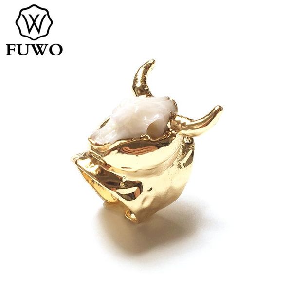 cluster rings fuwo trendy women resin copper animal bull elegant carved gold color fashion jewelry fit female wedding party rg025, Golden;silver
cluster rings fuwo trendy women resin copper animal bull elegant carved gold color fashion jewelry fit female wedding party rg025, Golden;silver