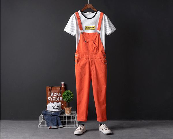 summer workwear suspender pants men and women same style wear student korean youth suspenders orange casual pants cropped skinny, Blue
summer workwear suspender pants men and women same style wear student korean youth suspenders orange casual pants cropped skinny, Blue