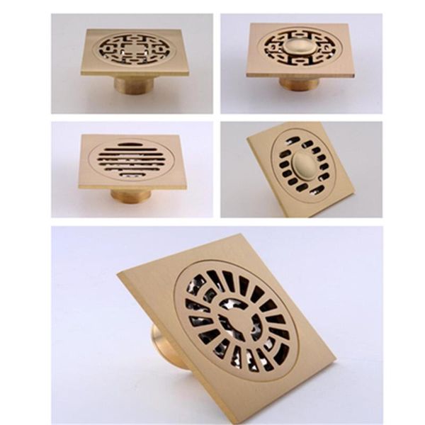 other bath & toilet supplies floor drains brushed gold brass 10x10 cm bathroom square shower drain trap waste grate with hair strainer hardw
other bath & toilet supplies floor drains brushed gold brass 10x10 cm bathroom square shower drain trap waste grate with hair strainer hardw