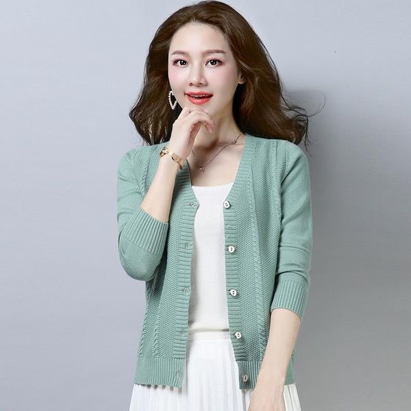 2021 new women spring autumn v-neck short knitted sweater female casual cardigan fashion long sleeve elegant knitwear shirt l3779pjo, White;black
2021 new women spring autumn v-neck short knitted sweater female casual cardigan fashion long sleeve elegant knitwear shirt l3779pjo, White;black