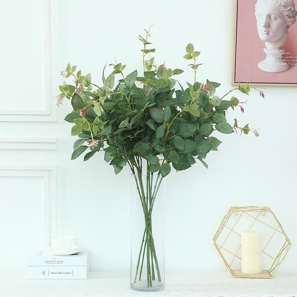 3 pcs artificial 2 fork rose leaf green plants for home decoration flower wall wedding background potted fake plant leaves
3 pcs artificial 2 fork rose leaf green plants for home decoration flower wall wedding background potted fake plant leaves