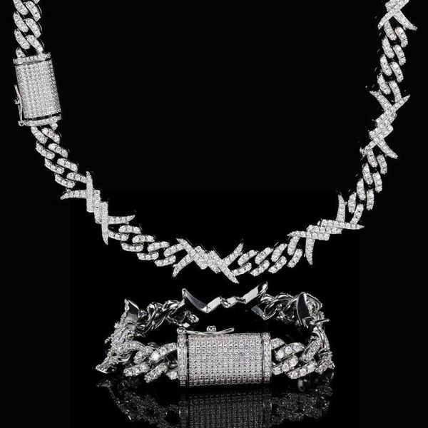 charm bracelets hip hop simple personality wire chain zircon cuba real gold electroplated hiphop thorn bracelet necklace, Golden;silver
charm bracelets hip hop simple personality wire chain zircon cuba real gold electroplated hiphop thorn bracelet necklace, Golden;silver