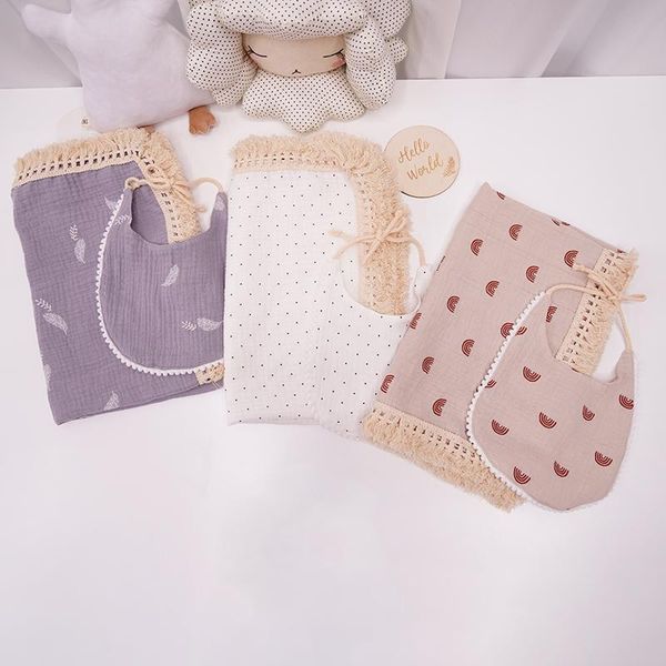 blankets & swaddling 2pcs/pack baby muslin swaddle blanket bib set born fringed edge wrap multi designs functions bath towel
blankets & swaddling 2pcs/pack baby muslin swaddle blanket bib set born fringed edge wrap multi designs functions bath towel