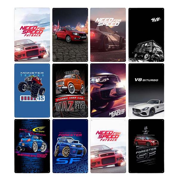 classic sports racing car metal tin signs vintage poster decorative pub bar garage wall plaque plate home decor 20x30cm
classic sports racing car metal tin signs vintage poster decorative pub bar garage wall plaque plate home decor 20x30cm