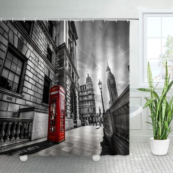 shower curtains retro red telephone booth black white london building city scenery polyester fabric bathroom curtain with hooks
shower curtains retro red telephone booth black white london building city scenery polyester fabric bathroom curtain with hooks