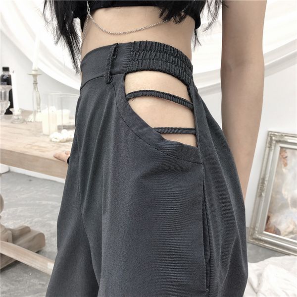 street dance costume women pants hollow elastic waist fashion trousers modern dance practice clothes hip hop outfit vdb2218, Black;red
street dance costume women pants hollow elastic waist fashion trousers modern dance practice clothes hip hop outfit vdb2218, Black;red