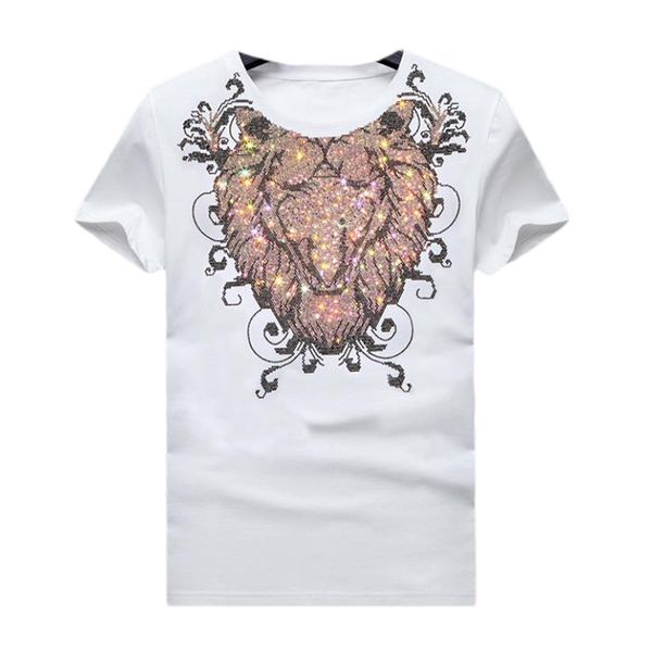 retro designer summer mens rhinestones t shirts crew neck short sleeve slim tee shirt, modal cotton unisex, White;black
retro designer summer mens rhinestones t shirts crew neck short sleeve slim tee shirt, modal cotton unisex, White;black