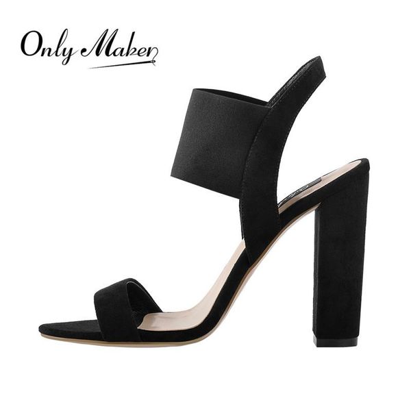onlymaker womens peep toe chunky high heel elastic band singback sandals slip on summer casual party black shoes
onlymaker womens peep toe chunky high heel elastic band singback sandals slip on summer casual party black shoes