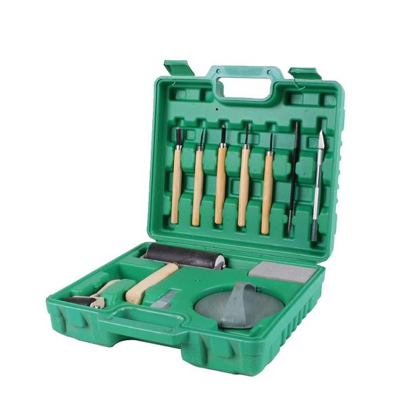 professional hand tool sets 13 pcs printmaking tools kit with carry box engraving wood block printing set carving rubber roller whetstone
professional hand tool sets 13 pcs printmaking tools kit with carry box engraving wood block printing set carving rubber roller whetstone