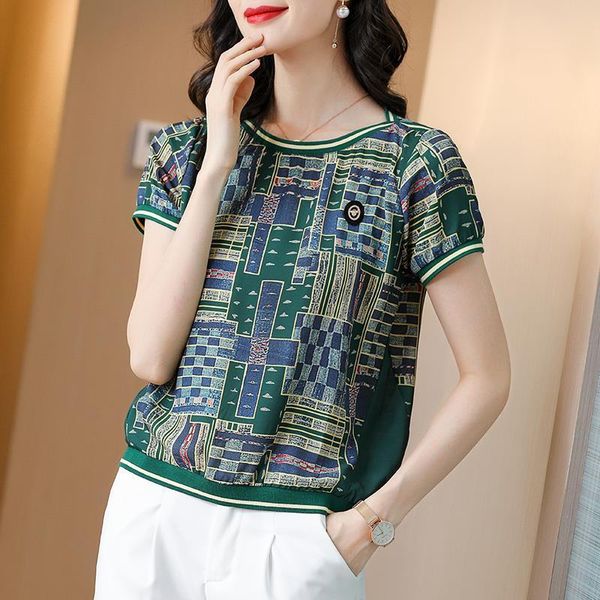 mother female short-sleeved cotton summer old middle-aged fashionable western style t-shirt big yards loose half sleeve body who, White
mother female short-sleeved cotton summer old middle-aged fashionable western style t-shirt big yards loose half sleeve body who, White