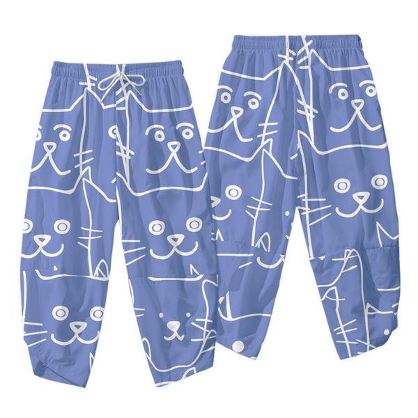 men's pants fashion blue cute cats print harem hip hop streetwear jogging men casual elastic waist trousers, Black
men's pants fashion blue cute cats print harem hip hop streetwear jogging men casual elastic waist trousers, Black