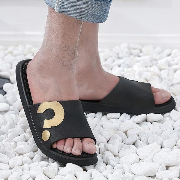 slippers men fashion home summer beach question mark indoor male slides soft bottoms non-slip men's shoes, Black
slippers men fashion home summer beach question mark indoor male slides soft bottoms non-slip men's shoes, Black