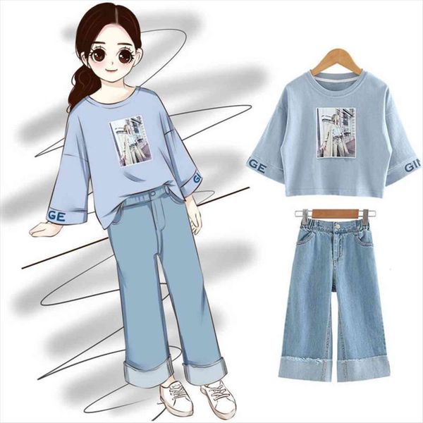 autumn kids outfits girls letter print t shirts wide leg jeans pants tracksuits girl childrens clothes 2pcs teenage clothing, White
autumn kids outfits girls letter print t shirts wide leg jeans pants tracksuits girl childrens clothes 2pcs teenage clothing, White