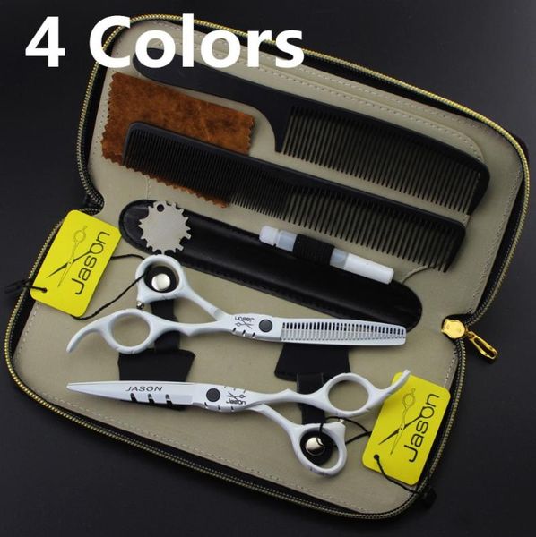 hair scissors 346# 4pcs suit hairdressing 5.5'' 16cm black white brand jason jp 440c cutting thinning shears
hair scissors 346# 4pcs suit hairdressing 5.5'' 16cm black white brand jason jp 440c cutting thinning shears